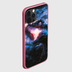 Чехол для iPhone 12 Pro Годзилла, цвет: 3D-малиновый — фото 2