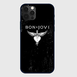 Чехол для iPhone 12 Pro Bon Jovi, цвет: 3D-черный