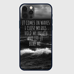 Чехол для iPhone 12 Pro Bring Me The Horizon - it comes in waves, цвет: 3D-черный