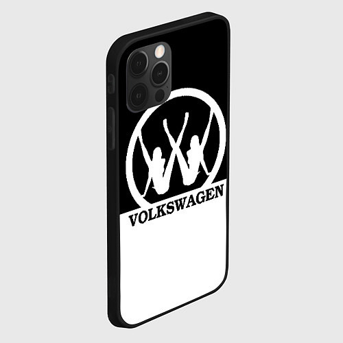 Чехол iPhone 12 Pro Volkswagen girls / 3D-Черный – фото 2