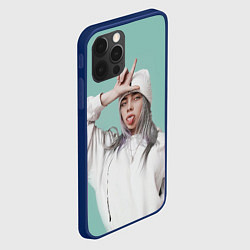 Чехол для iPhone 12 Pro BILLIE EILISH, цвет: 3D-тёмно-синий — фото 2