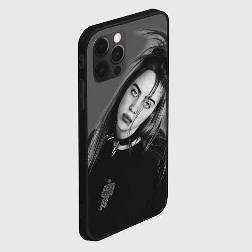 Чехол iPhone 12 Pro BILLIE EILISH / 3D-Черный – фото 2