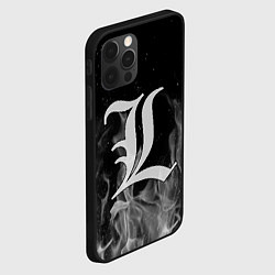 Чехол для iPhone 12 Pro L letter flame gray, цвет: 3D-черный — фото 2