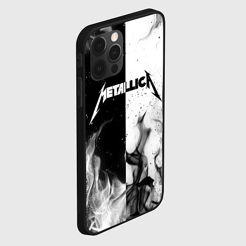 Чехол iPhone 12 Pro METALLICA / 3D-Черный – фото 2