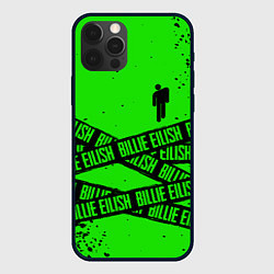 Чехол для iPhone 12 Pro BILLIE EILISH: Green & Black Tape, цвет: 3D-черный