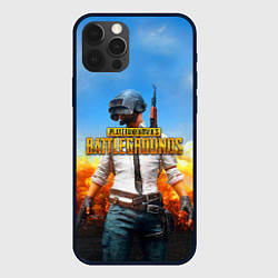 Чехол для iPhone 12 Pro PUBG, цвет: 3D-черный