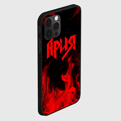 Чехол iPhone 12 Pro АРИЯ / 3D-Черный – фото 2