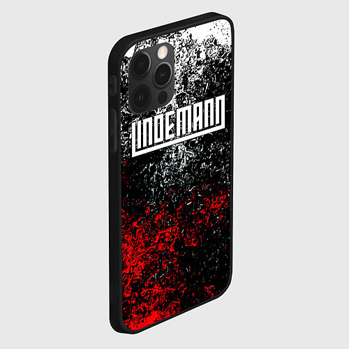 Чехол iPhone 12 Pro LINDEMANN: Colour Splash / 3D-Черный – фото 2