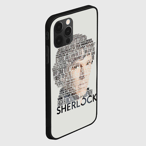 Чехол iPhone 12 Pro Sherlock / 3D-Черный – фото 2