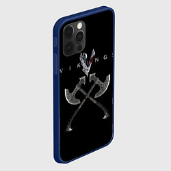 Чехол для iPhone 12 Pro Vikings, цвет: 3D-тёмно-синий — фото 2