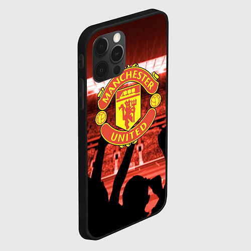 Чехол iPhone 12 Pro Manchester United / 3D-Черный – фото 2