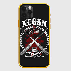 Чехол для iPhone 12 Pro The Walking Dead Negan, цвет: 3D-желтый