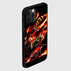 Чехол для iPhone 12 Pro Demon Slayer, цвет: 3D-черный — фото 2