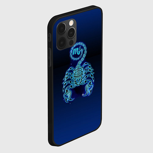 Чехол iPhone 12 Pro Знаки Зодиака Скорпион / 3D-Черный – фото 2
