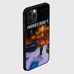 Чехол для iPhone 12 Pro MINECRAFT, цвет: 3D-черный — фото 2