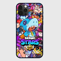 Чехол iPhone 12 Pro BRAWL STARS LEON SHARK