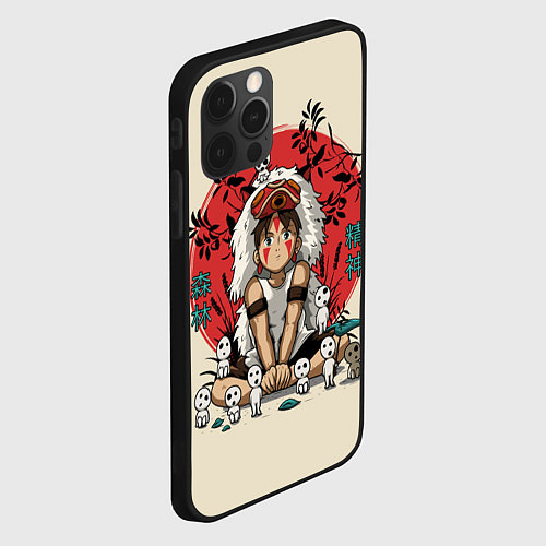Чехол iPhone 12 Pro Princess Mononoke / 3D-Черный – фото 2
