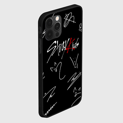 Чехол iPhone 12 Pro STRAY KIDS / 3D-Черный – фото 2