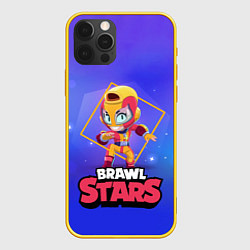 Чехол для iPhone 12 Pro Brawl Stars Max, цвет: 3D-желтый