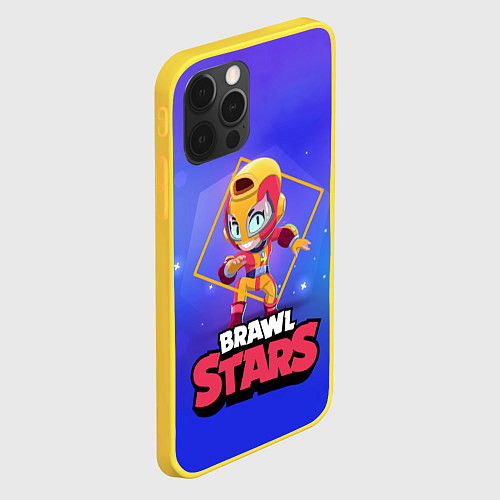 Чехол iPhone 12 Pro Brawl Stars Max / 3D-Желтый – фото 2