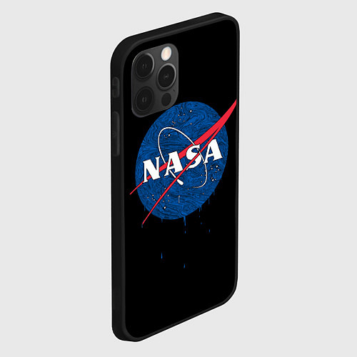 Чехол iPhone 12 Pro NASA Краски / 3D-Черный – фото 2