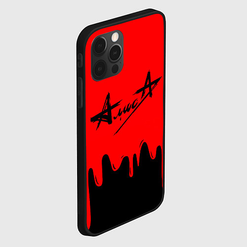 Чехол iPhone 12 Pro АлисА / 3D-Черный – фото 2