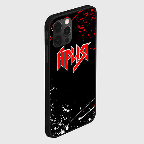 Чехол iPhone 12 Pro АРИЯ / 3D-Черный – фото 2