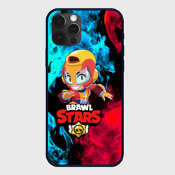 Чехол для iPhone 12 Pro BRAWL STARS MAX, цвет: 3D-черный