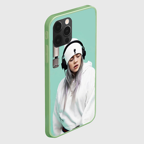 Чехол iPhone 12 Pro BILLIE EILISH / 3D-Салатовый – фото 2