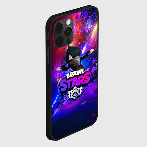 Чехол iPhone 12 Pro BRAWL STARS CROW / 3D-Черный – фото 2