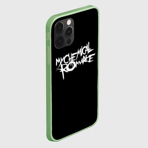 Чехол iPhone 12 Pro My Chemical Romance spider / 3D-Салатовый – фото 2