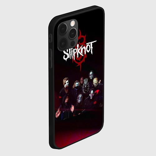 Чехол iPhone 12 Pro Slipknot / 3D-Черный – фото 2