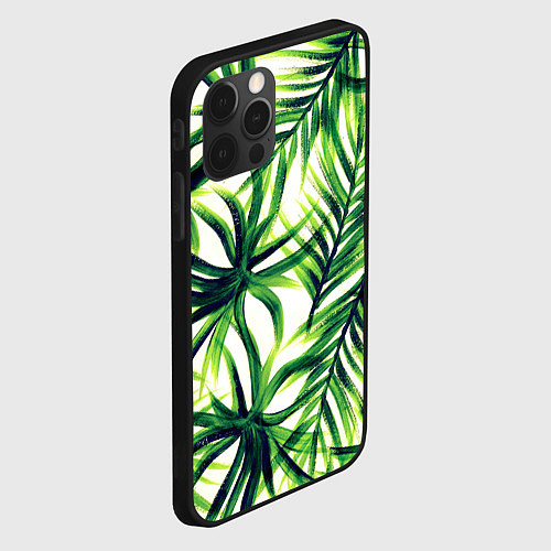 Чехол iPhone 12 Pro Тропики / 3D-Черный – фото 2