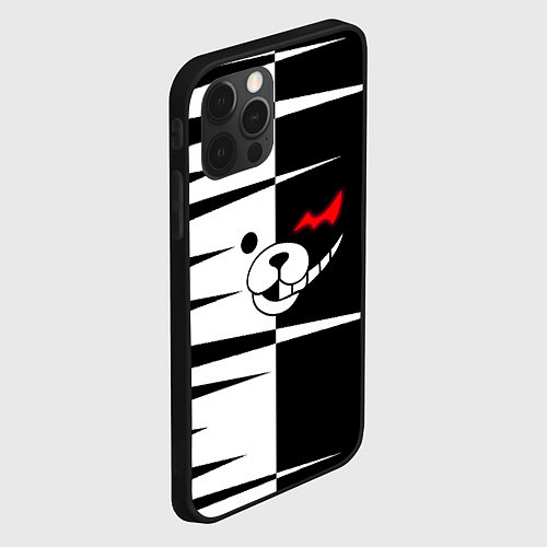 Чехол iPhone 12 Pro Monokuma / 3D-Черный – фото 2