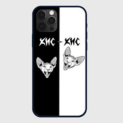 Чехол для iPhone 12 Pro Кис-Кис, цвет: 3D-черный