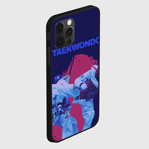 Чехол iPhone 12 Pro Taekwondo / 3D-Черный – фото 2