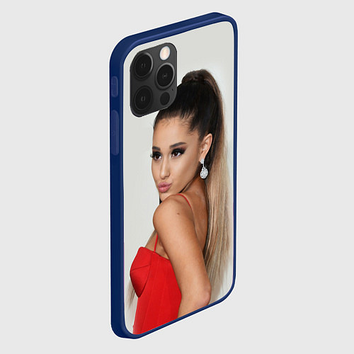 Чехол iPhone 12 Pro Ariana Grande Ариана Гранде / 3D-Тёмно-синий – фото 2