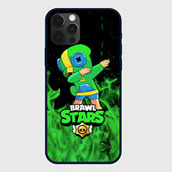 Чехол iPhone 12 Pro Brawl Stars Leon, Dab