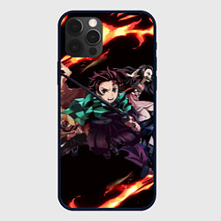 Чехол для iPhone 12 Pro KIMETSU NO YAIBA, цвет: 3D-черный