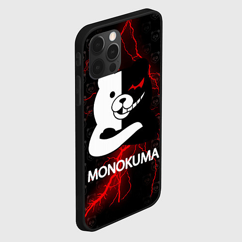 Чехол iPhone 12 Pro MONOKUMA / 3D-Черный – фото 2