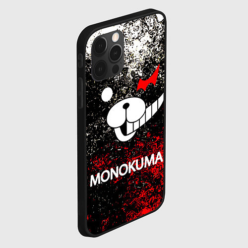 Чехол iPhone 12 Pro MONOKUMA / 3D-Черный – фото 2