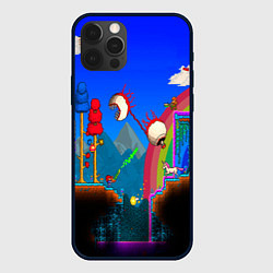 Чехол для iPhone 12 Pro TERRARIA GAME, цвет: 3D-черный