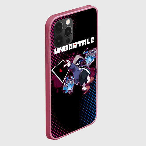 Чехол iPhone 12 Pro UNDERTALE / 3D-Малиновый – фото 2