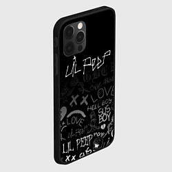 Чехол для iPhone 12 Pro LIL PEEP, цвет: 3D-черный — фото 2