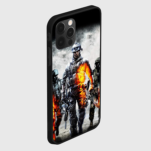Чехол iPhone 12 Pro Battlefield / 3D-Черный – фото 2