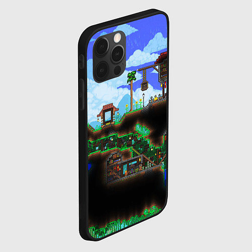 Чехол iPhone 12 Pro TERRARIA EXCLUSIVE / 3D-Черный – фото 2