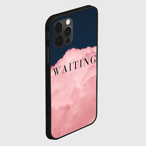 Чехол iPhone 12 Pro WAITING / 3D-Черный – фото 2