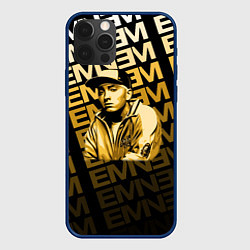 Чехол для iPhone 12 Pro Eminem, цвет: 3D-тёмно-синий