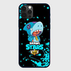 Чехол для iPhone 12 Pro BRAWL STARS LEON SHARK, цвет: 3D-черный