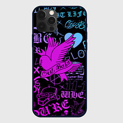 Чехол для iPhone 12 Pro LIL PEEP, цвет: 3D-черный